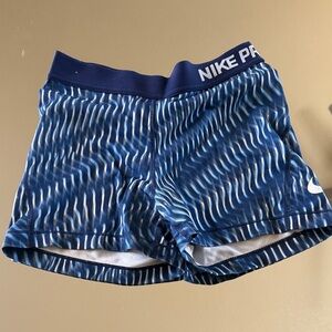 Nike Pro Wave Blue Shorts